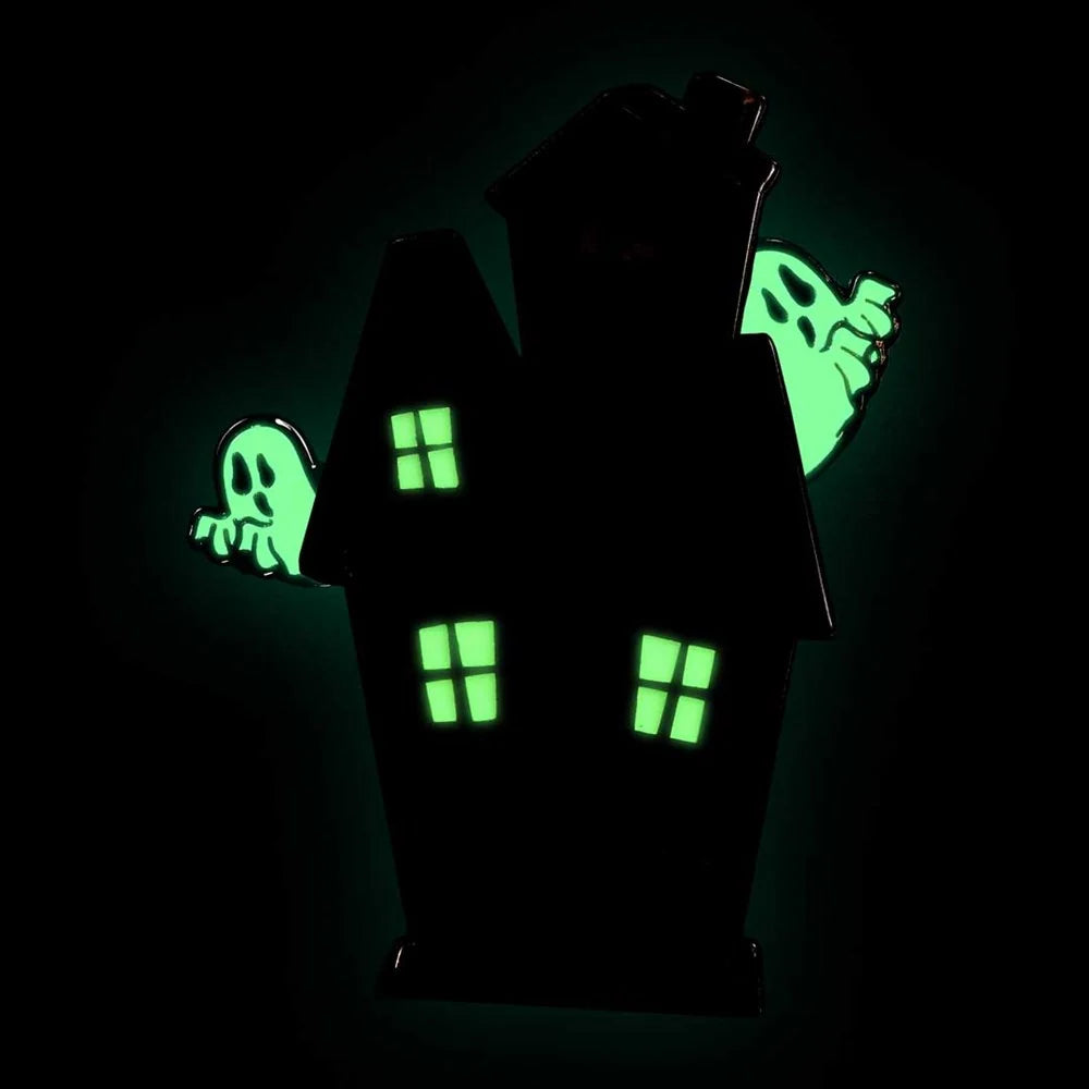 Haunted House Moving Enamel Pin