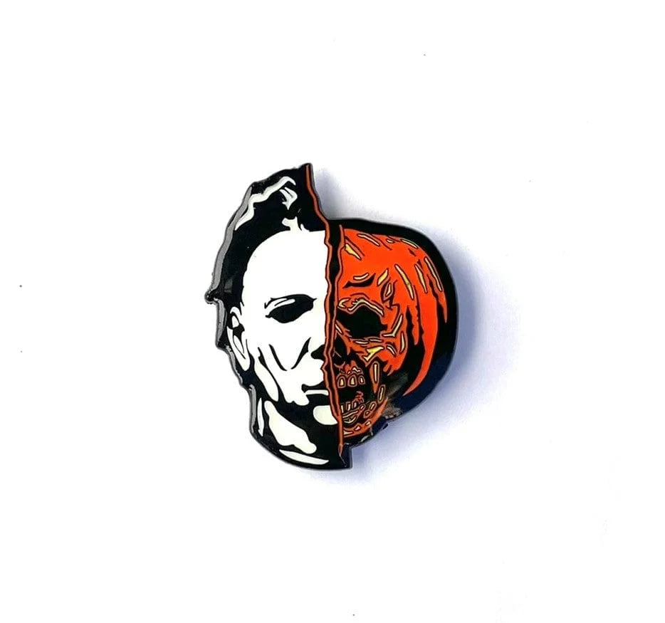 Michael Myers Halloween II Half Face Enamel Pin