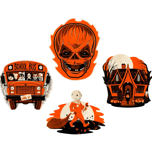 Trick r Treat Glow in the Dark Wall Décor Collection