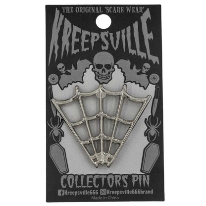 V Spider Web Tip Chrome Pin