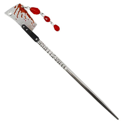 Cleaver Blood Drip Hair Stick