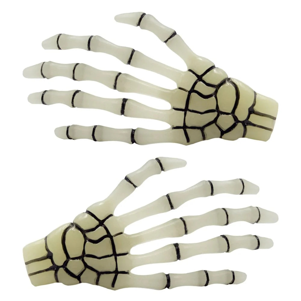 Skeleton Bone Hands Hairslides Glow