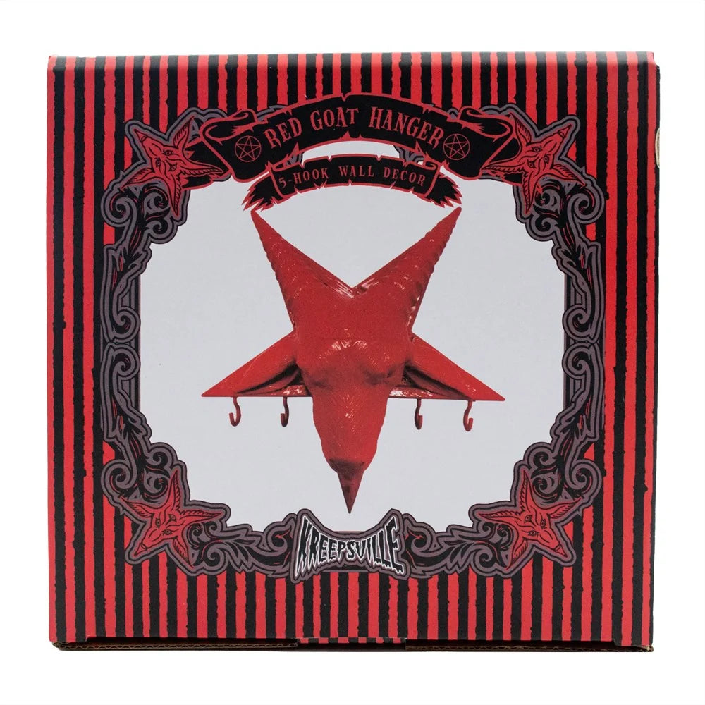 Goathead Wall Keyholder Hanger Red Gloss