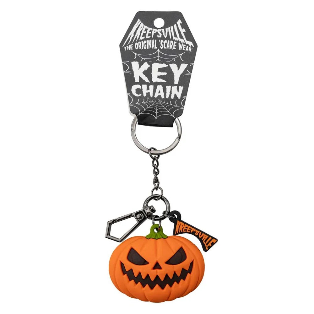 Pumpkin Orange 3D Flat Keychain