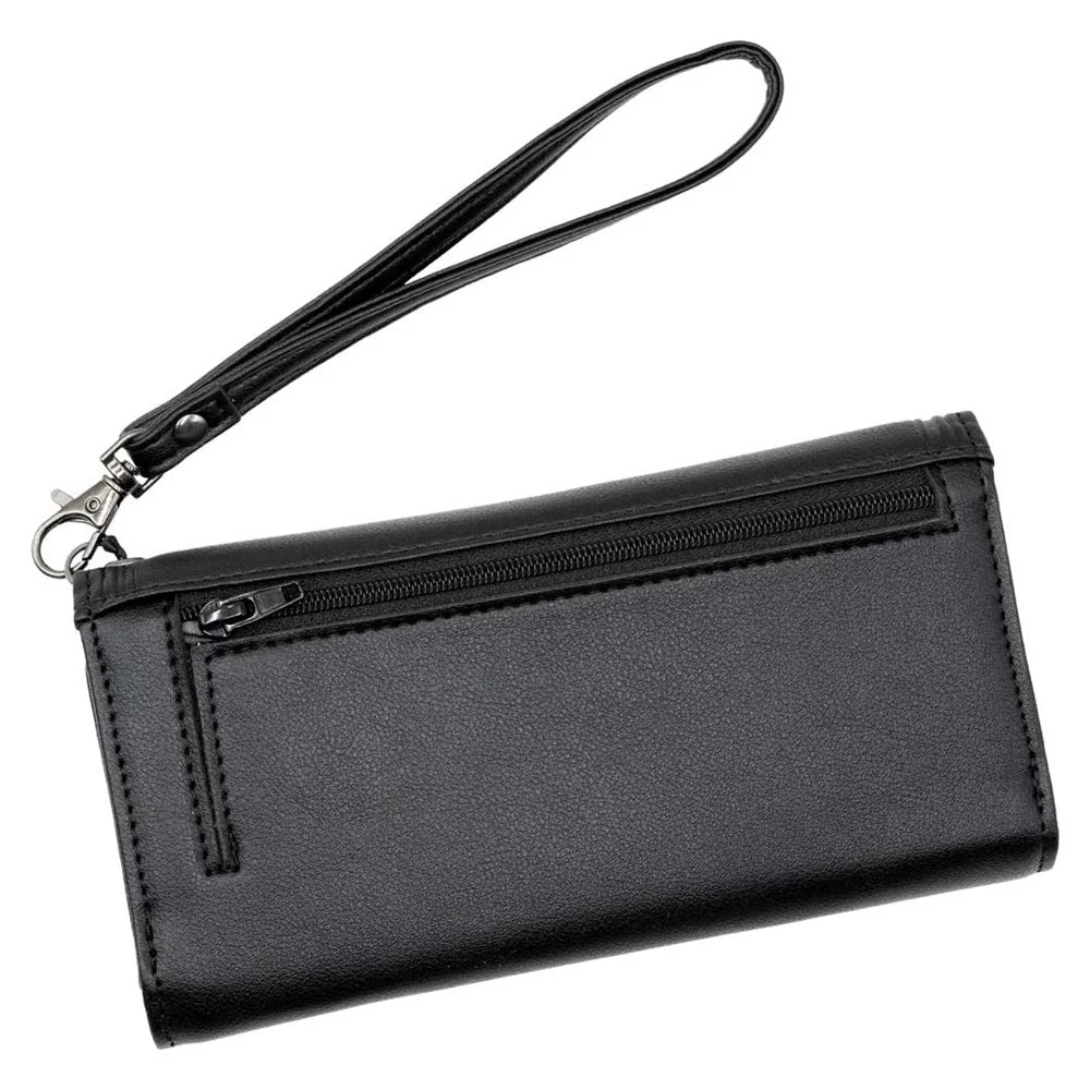 RIP Bat Embossed Trifold Wallet