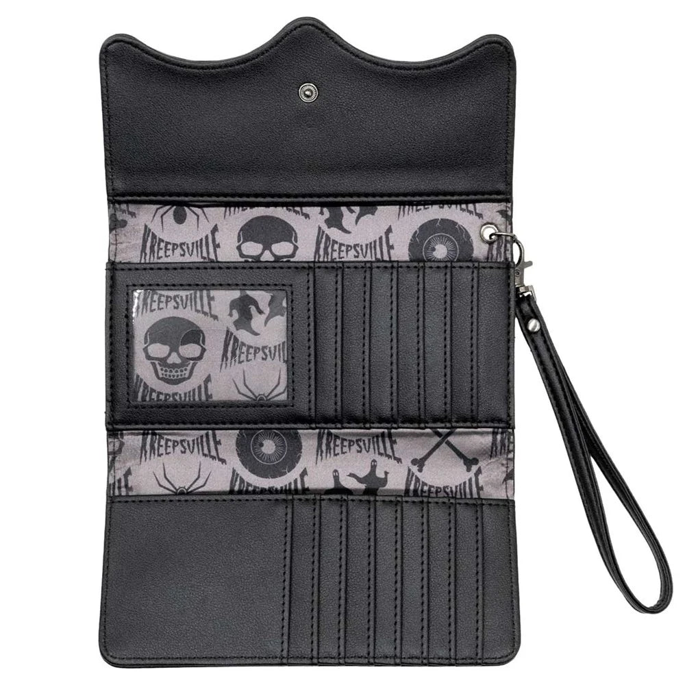 RIP Bat Embossed Trifold Wallet